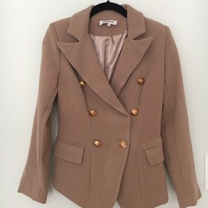 NWOT Light Brown Hello Molly Blazer
